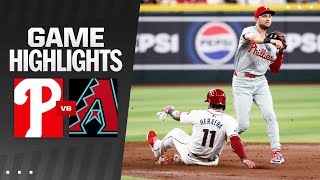 Phillies vs Dbacks Game Highlights 81024  MLB Highlights [upl. by Inaliak687]