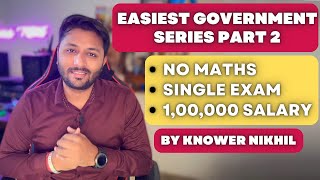 Easiest Government Job Part 2 By Knower Nikhil  Graduates Government Job  Highest paying job [upl. by Fidole]