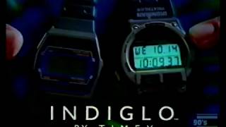 Timex Indiglo two watches commercial 1993 [upl. by Elleirbag]