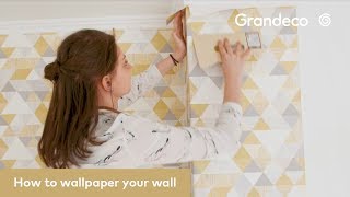 How to wallpaper your wall  Grandeco [upl. by Riccio]