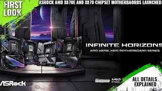 ASRock AMD X870E and X870 Chipset Motherboards Launched  Explained All Spec Features And More [upl. by Nylassej]