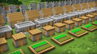 MINECRAFTDA ENG UZUN QISHLOQ  CHEKSIZ QISHLOQLAR  KAMPOT UZBEK TILIDA  CAMPOT UZ [upl. by Goltz]