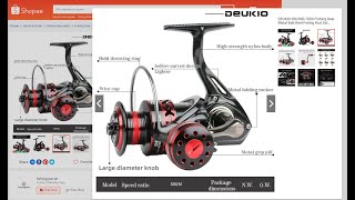 DEUKIO DS7000 Fishing Reel Metal REVIEW 2022 [upl. by Christophe379]