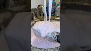 THICK creamy Dish Soap Suds spongesqueezing spongeasmr sudsy thicksuds ASMR stress relief [upl. by Lleddaw]