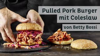 Pulled Pork Burger mit Coleslaw  Rezept von Betty Bossi [upl. by Wadlinger]