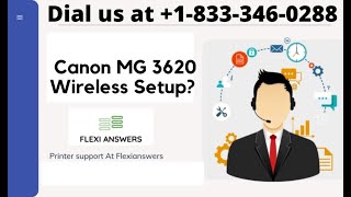 Canon MG 3620 Wireless Setup How to connect Canon MG 3620 wirelessly to PC [upl. by Edina]