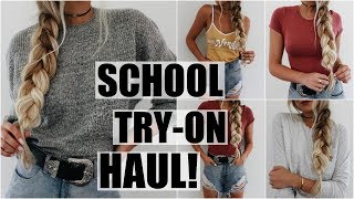 Back to School  Huge TryOn Haul [upl. by Ardme795]