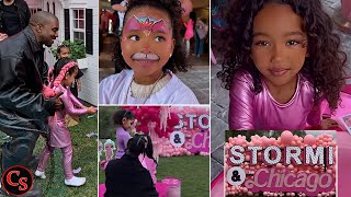 Inside Chicago West And Stormi Websters Lavish Joint Birthday Party Full Video 2022 [upl. by Ecinnahs414]