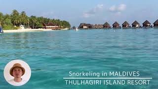 snorkeling THULHAGIRI ISLAND RESORT maldives [upl. by Levina328]