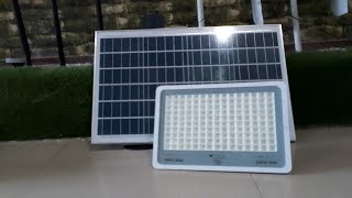 200watt Solar flood light installed in PHA Peshawar  Gensu Solar Lights [upl. by Hawkie740]