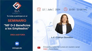 Seminario NIF D3 Beneficios a los Empleados [upl. by Ateinotna]