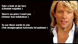 Always Bon Jovi Lyrics Terjemahan Indonesia YouTube [upl. by Enitsyrk]