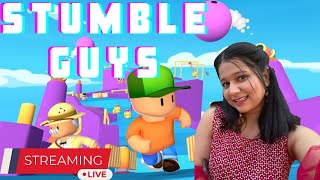 FACECAM ON  LetS Play STUMBLE GUYS LIVE TOGETHER sakshigamer girlgamer stumbleguys [upl. by Fiden]