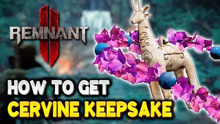 Remnant 2 How to get CERVINE KEEPSAKE Amulet Secret Doe Statue Room  The Forgotten Kingdom DLC [upl. by Ennahoj]