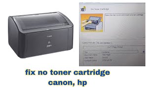 how to fix no toner cartridge error in canon 2900  no toner cartridge error canon [upl. by Hesky]