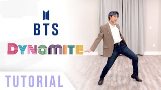 BTS  Dynamite Dance Tutorial Explanation amp Mirrored  Ellen and Brian [upl. by Rezzani854]