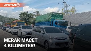 Lihat Kemacetan di Merak Mengular Hingga 4 Kilometer  Liputan6 [upl. by Ssirk]