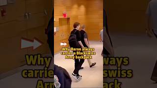 Why Barron always carries a Blackswiss Army backpack shorts youtubeshorts celebrity trump [upl. by Priest]