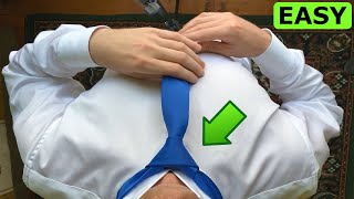 How to tie a tie EASY Windsor knot [upl. by Aihcela]