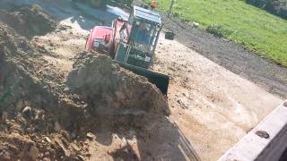 Weidemann T4512 filling a lorry in County Cork from lorry view [upl. by Gosnell]