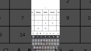 Tips membuat Template Kalender 2025⁉️education kalender2025 template [upl. by Ellehsal]