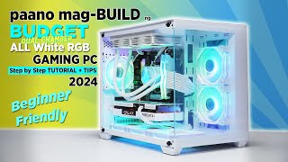 VLOG paano mag build ng BUDGET ALL White RGB Gaming PC 2024 [upl. by Ferullo]