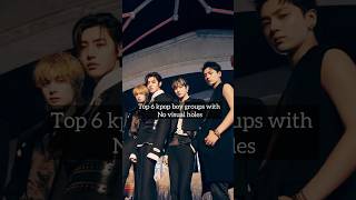 Top 6 kpop boy groups with no visual holes zerobaseone bts straykids boynextdoor txt enhypen [upl. by Yattirb685]