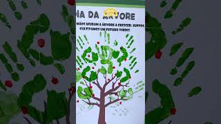 Cartaz e atividade DIA DA ÁRVORE com carimbo da mãozinha 💚 diy infantil pedagogia diadaárvore [upl. by Egbert]