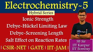 Ionic Strength  DebyeHuckel Limiting Law  DebyeScreening Length  SaltEffect 🔴L5  NET GATE JAM [upl. by Irem285]