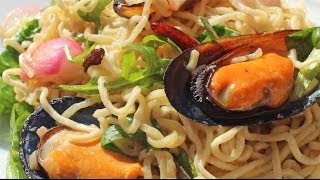 FIDEOS CHINOS CON MEJILLONES  Falsarius Chef [upl. by Ellecrad760]