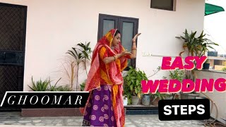 Banna re aaga jaijo 🥰ghoomar wedding ghoomar dance easy stepsrajasthani folk ghoomar dance [upl. by Woods515]