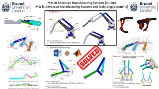 MN5621 Computer Aided Engineering 1 Resit  Synthesis and Dynamic Simulation of a sixbar linkage [upl. by Ailesor]