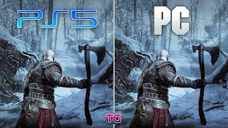 God of War Ragnarök  PC vs PS5  Graphics Comparison [upl. by Nnaytsirk248]