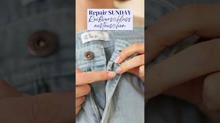 Reißverschluss in einer Hose austauschen diy sewing reparieren [upl. by Anilahs]