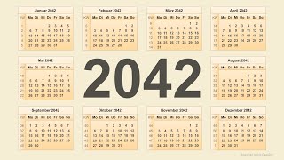 Kalender 2042 [upl. by Pebrook]