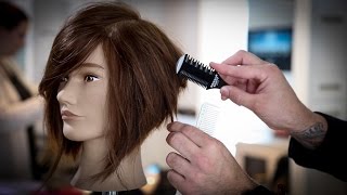 How To Cut A Stacked Bob Haircut Tutorial  Stacked Bob With A Razor  MATT BECK VLOG 74 [upl. by Zelde]