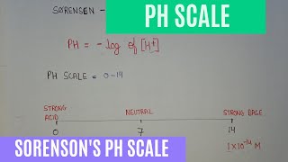 Sorensons pH scale  pH scale  what is pH scale  physical pharmaceutics 3 semester [upl. by Eugenides]