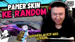 PAMERIN SKIN KE RANDOM AMPE KESENENGAN DIKASI NAIK LAMBORGHINI  pubgmobile [upl. by Ahsieyt]