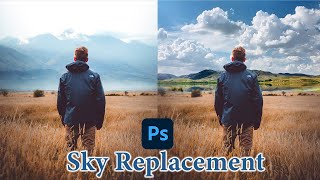 Sky Replacement Photoshop Bangla Tutorial [upl. by Amati]