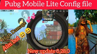 Pubg mobile lite config file 0270 😃😃 high damage 360°  🥺🥺 new update 0280  2024 BGMI Lite [upl. by Aicxela]