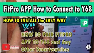 How to connect Active 2 clone watch with fitpro and features of Fitpro  Samsung active 2 clone [upl. by Millhon]