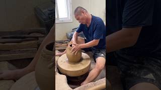 Making earthenware using traditional onggi techniques shorts pottery clay ceramic earthenware [upl. by Baese4]