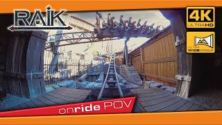 Raik Rollercoaster Front Row POV 🤩 Soaring Through Klugheim Canyons in 4K Phantasialand [upl. by Karlin]