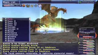 FFXI NM Saga 378 Ildebrann Voidwatch NM Full Battle [upl. by Nofpets303]