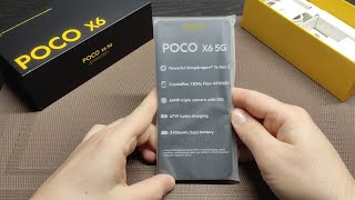 Xiaomi Poco X6 5G Black Unboxing ★ Detailed and long ★ 4K UHD [upl. by Gian965]