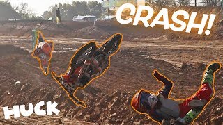 Hudsons Huge Crash Mini Major at Milestone With Dangerboy Deegan [upl. by Fari]