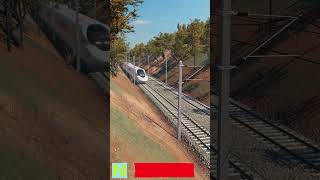 Shinkansen 70 shorts transportfever2 railway railroad train [upl. by Alegnave]