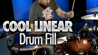 Cool Linear Drum Fill  Drum Lessons [upl. by Hsihsa]