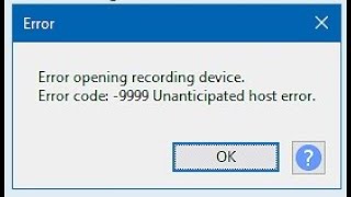 How To Fix A Error Opening Recording Device In Audacity Quick And Easy [upl. by Rimidalv]