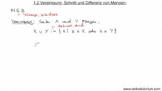 Vereinigung von Mengen  Mathematik Videos amp Übungen [upl. by Suciram]